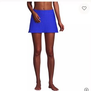 Lands' End Royal Blue Swim Skirt